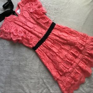 Perseverance London Clover Anglaise Ruffle Dress